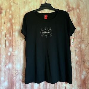 Target Black Celebrate Studded Holiday T Shirt
